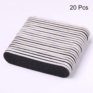 Black Mini Nail File Tools & Accessories No Brand 20pcs