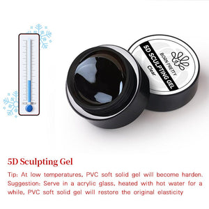 Clear 5D Sculpting Gel 5g HEMA/TPO FREE Gel Nail Polish BORN PRETTY