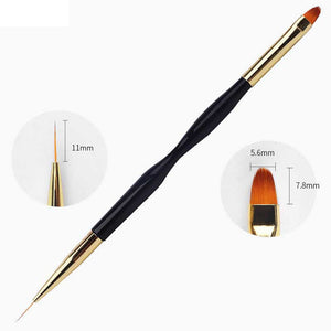 3pcs Double Head UV Gel Nail Brushes Nail Tools BORN PRETTY