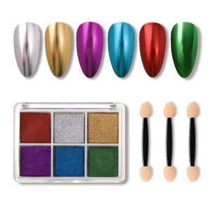 6 Colors Nail Powder F6S-08 Nail Art No Brand
