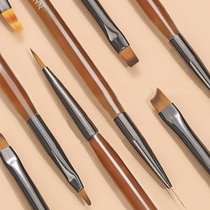 Transparent Coffee Handle Ombre Brush Tools & Accessories No Brand
