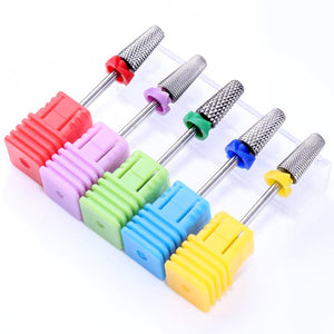 Nail Drill Bits Tungsten Carbide Tapered Flat Head 3XF Tools & Accessories No Brand