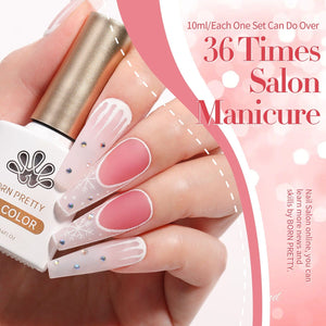 6 Colors Jelly Gel Set Jelly Pink Forever 7ml Gel Nail Polish BORN PRETTY