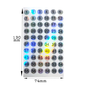 3pcs Number Label Stickers 1-180 Tools & Accessories No Brand