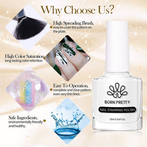 BORN PRETTY Nail Stamping Polish 10ml Stamping Nail BORN PRETTY