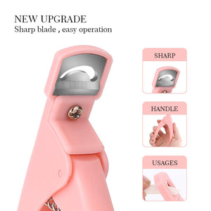 Purple U-shaped Nail Clipper #01 Tools & Accessories No Brand