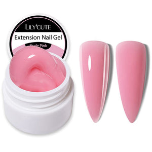 Nude Pink Non Stick Hand 5D Sculpting Extension Gel 8ml Extension Nail Gel LILYCUTE