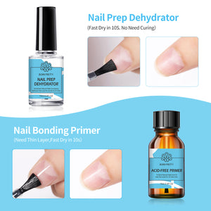 5 Bottles Functional Gel Nail Kit Gel Nail Polish BORN PRETTY