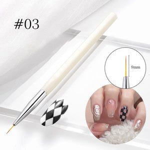 Liner Nail Brush 5/7/9/11/13/15mm Tools & Accessories No Brand 9mm