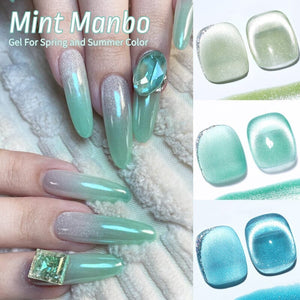 Crystal Cat Magnetic Gel MY313 Sea Blue 10ml Gel Nail Polish BORN PRETTY