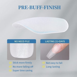 120pcs Short Square Matte Soft Gel Tips False Nails 05 Nail Tips KOSKOE