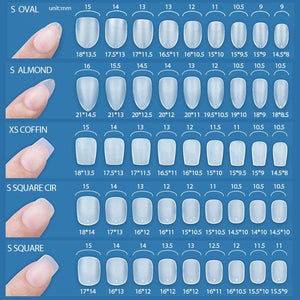 120pcs Full Cover Matte Soft Gel Tips False Nails Nail Tips KOSKOE