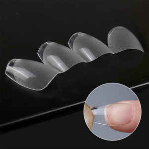 120pcs Almond Semi-frosted False Nail Tips Nail Tips No Brand