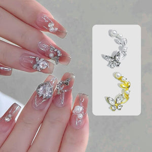 Butterfly Opal Alloy Nail Decoration 04 Nail Art BORN PRETTY