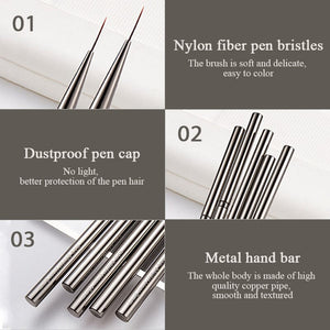 Drawing Liner Brush Metal Handle Cover Tools & Accessories No Brand