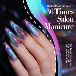 6 Colors Cat Magnetic Gel MY114-MY119 Reflective Glass 10ml Gel Nail Polish BORN PRETTY