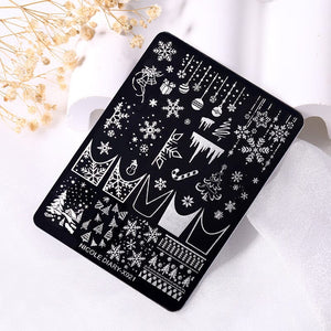 Stamping Plate X021 Christmas Nail Stamping BORN PRETTY