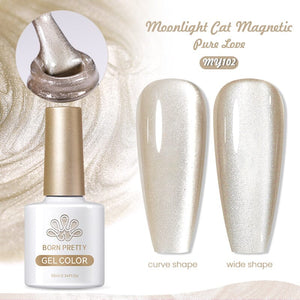 Moonlight Cat Magnetic Gel Polish MY102 Pure Love 10ml Gel Nail Polish BORN PRETTY