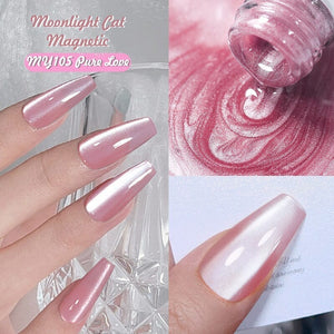 Moonlight Cat Magnetic Gel Polish MY105 Pure Love 10ml Gel Nail Polish BORN PRETTY