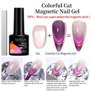 Colorful Cat Magnetic Gel LC-CM05 7ml Gel Nail Polish LILYCUTE