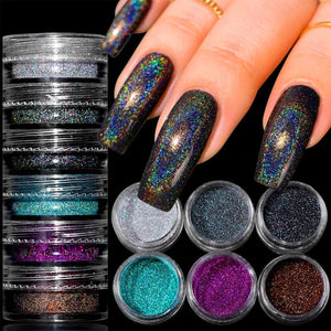 6 Boxes Chrome Nail Powder Set Nail Powder No Brand
