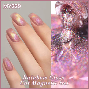 Rainbow Glass Cat Magnetic Gel Polish 10ml Gel Nail Polish BORN PRETTY MY229
