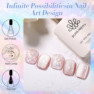 AB Color Glitter Sequins Gel Polish 15ml Gel Nail Polish BORN PRETTY