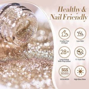 Platinum Glitter Gel Polish 15ml Gel Nail Polish BORN PRETTY