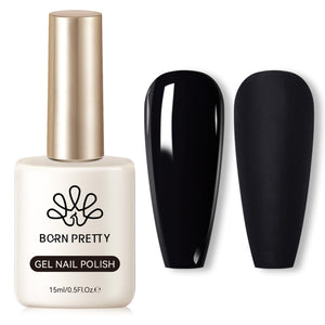 Black Hema-Free Color Gel Polish #01 15ml Gel Nail Polish BORN PRETTY