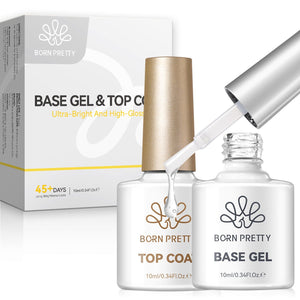 Base Gel & Super Top Coat Set 10ml Gel Nail Polish BORN PRETTY