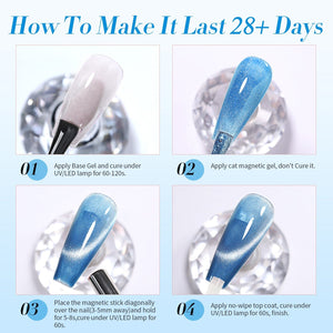 6 Colors Gel Polish Blue Stars Mixed Set 7ml Gel Nail Polish BORN PRETTY