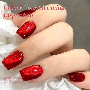 Red Cat Magnetic Gel MY217 Kiss of Ruby 15ml HEMA/TPO FREE Gel Nail Polish BORN PRETTY