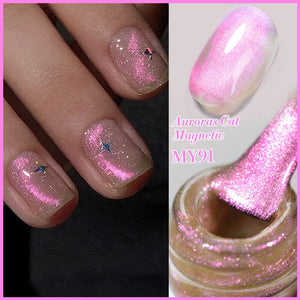 Auroras Cat Magnetic Gel Polish MY91 Angel Tears 10ml Gel Nail Polish BORN PRETTY