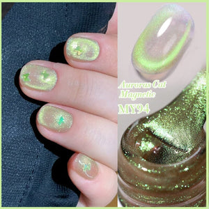 Auroras Cat Magnetic Gel Polish Angel Tears 10ml Gel Nail Polish BORN PRETTY MY94