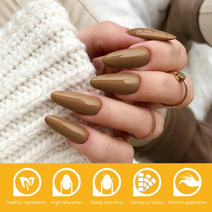 32 Colors Gel with 4pcs Base Top Coat Set #01 7ml Gel Nail Polish LILYCUTE