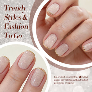 Nude Snow Glitter Jelly Gel 15ml Gel Nail Polish BORN PRETTY