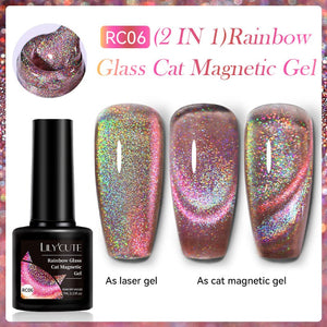 Rainbow Glass Cat Magnetic Gel RC06 7ml Gel Nail Polish LILYCUTE