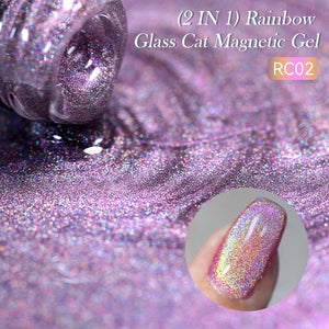 Rainbow Glass Cat Magnetic Gel RC03 7ml Gel Nail Polish LILYCUTE