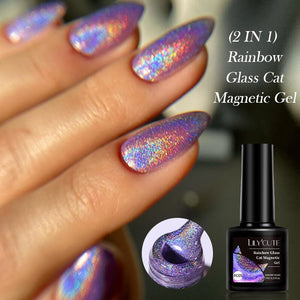 Rainbow Glass Cat Magnetic Gel RC05 7ml Gel Nail Polish LILYCUTE