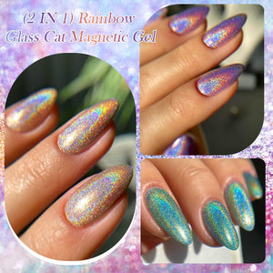 Rainbow Glass Cat Magnetic Gel RC03 7ml Gel Nail Polish LILYCUTE