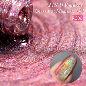 Rainbow Glass Cat Magnetic Gel RC03 7ml Gel Nail Polish LILYCUTE