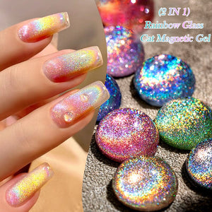 Rainbow Glass Cat Magnetic Gel RC03 7ml Gel Nail Polish LILYCUTE