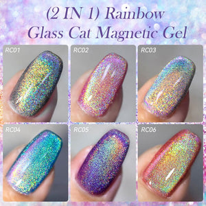 Rainbow Glass Cat Magnetic Gel RC01 7ml Gel Nail Polish LILYCUTE