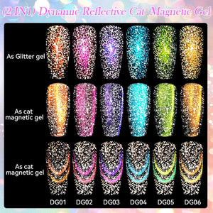 Dynamic Reflective Cat Magnetic Gel DG04 7ml Gel Nail Polish LILYCUTE
