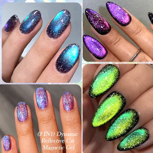Dynamic Reflective Cat Magnetic Gel DG01 7ml Gel Nail Polish LILYCUTE