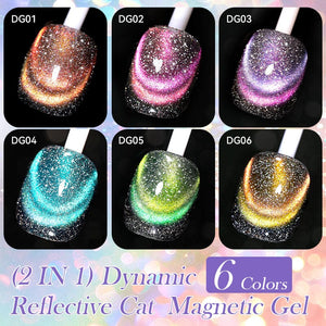 Dynamic Reflective Cat Magnetic Gel DG06 7ml Gel Nail Polish LILYCUTE