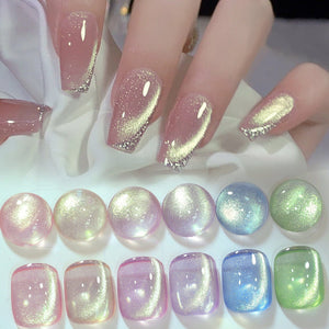 6 Colors Green Light Cat Magnetic Gel 7ml Gel Nail Polish BORN PRETTY