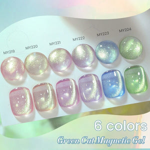 Green Cat Magnetic Gel Wizard of Oz MY224 10ml Gel Nail Polish BORN PRETTY
