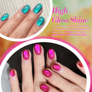 6 Colors Neon Glass Cat Magnetic Gel 7ml Gel Nail Polish BORN PRETTY