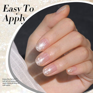 White-shimmer Glitter Gel Polish 15ml Gel Nail Polish BORN PRETTY